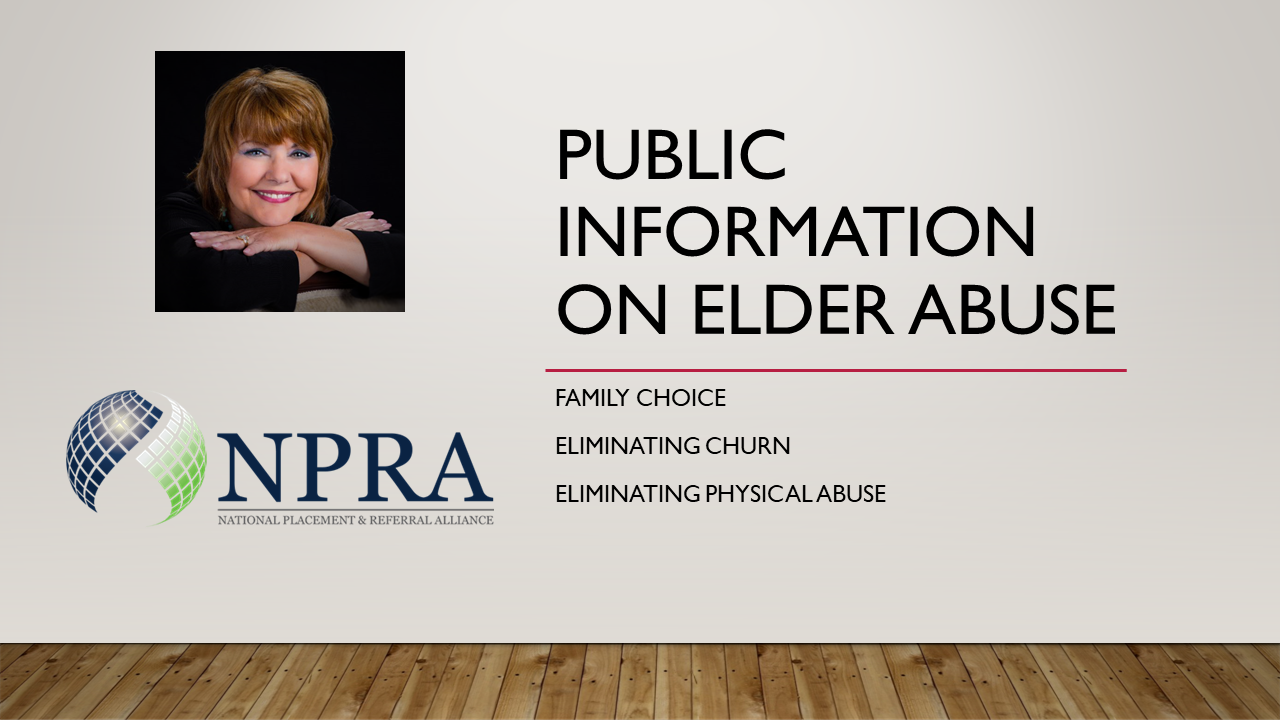 Public Information On Elder Abuse